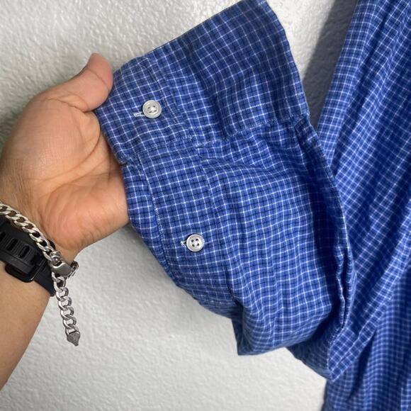 Polo Ralph Lauren Mens Shirt Size XL Plaid Blue Button Up Collared - Picture 10 of 14
